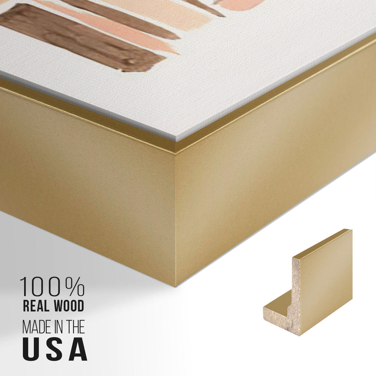 Blush Architecture Study I - Floater Framed Canvas Set