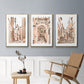 Blush Architecture Study I - Floater Framed Canvas Set