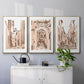 Blush Architecture Study I - Floater Framed Canvas Set