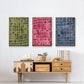 Square Bluff I - Floater Framed Canvas Set