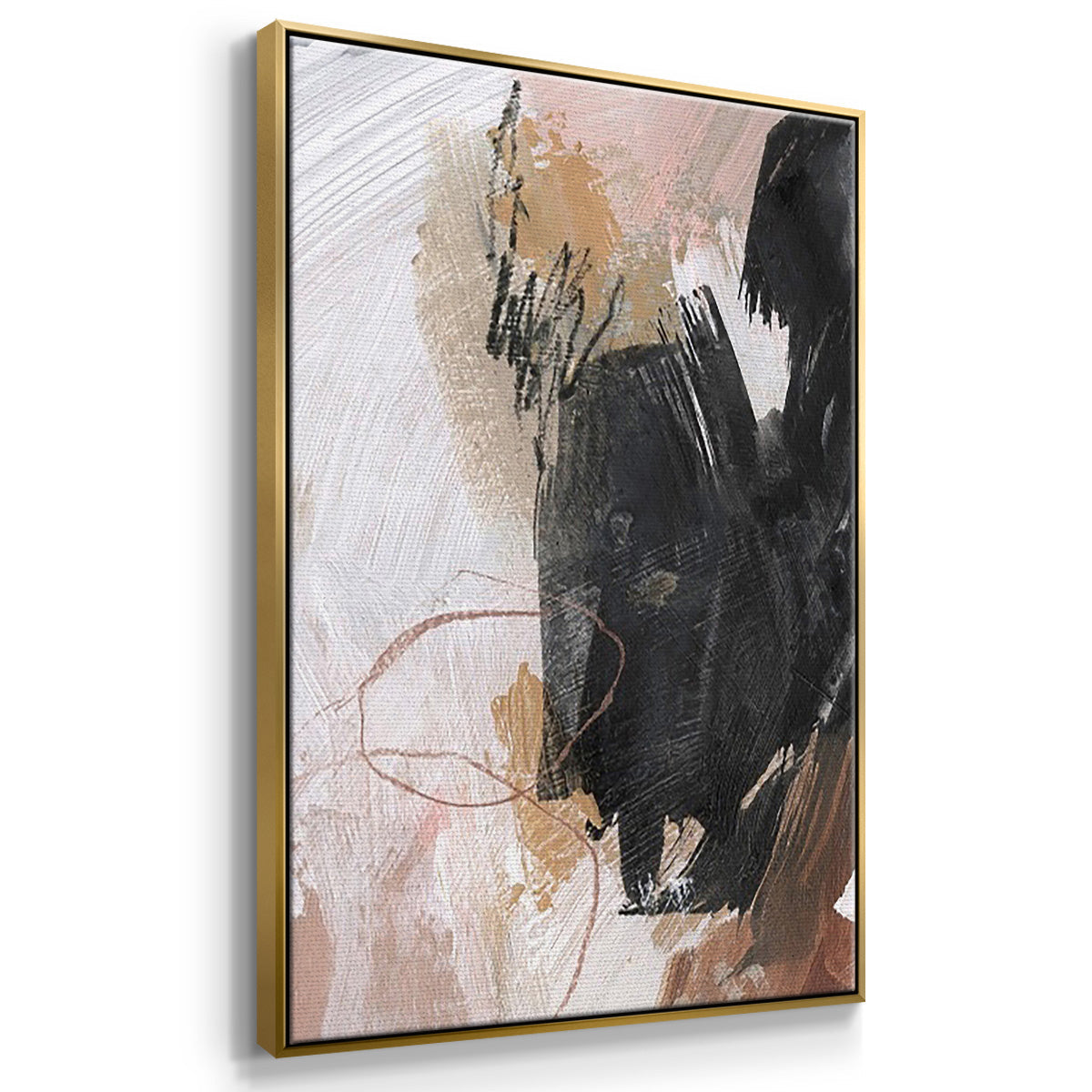 Unbleached Neutrals I - Floater Framed Canvas Set