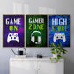 It's Game On I - Floater Framed Canvas Set