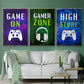 It's Game On I - Floater Framed Canvas Set
