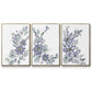 Periwinkle Patch I - Floater Framed Canvas Set