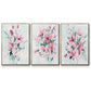 Posy Blooms I - Floater Framed Canvas Set