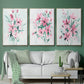 Posy Blooms I - Floater Framed Canvas Set