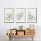 Seafoam Petals I - Floater Framed Canvas Set