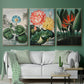 Temple of Flora IV - Floater Framed Canvas Set