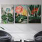 Temple of Flora IV - Floater Framed Canvas Set