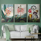 Temple of Flora VI - Floater Framed Canvas Set