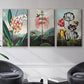 Temple of Flora VI - Floater Framed Canvas Set