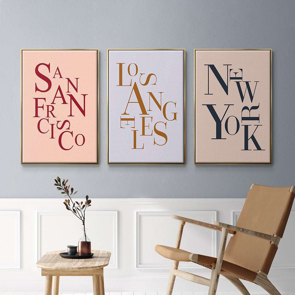 City Center Type I - Floater Framed Canvas Set