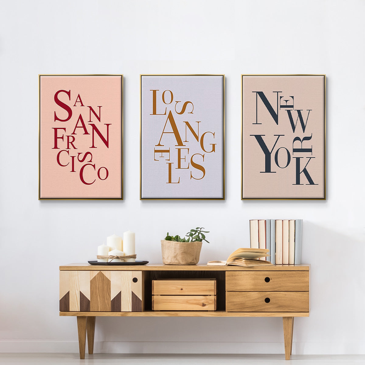 City Center Type I - Floater Framed Canvas Set