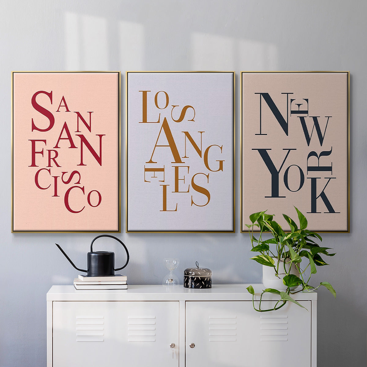 City Center Type I - Floater Framed Canvas Set