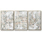 Sand Glyphs I - Floater Framed Canvas Set