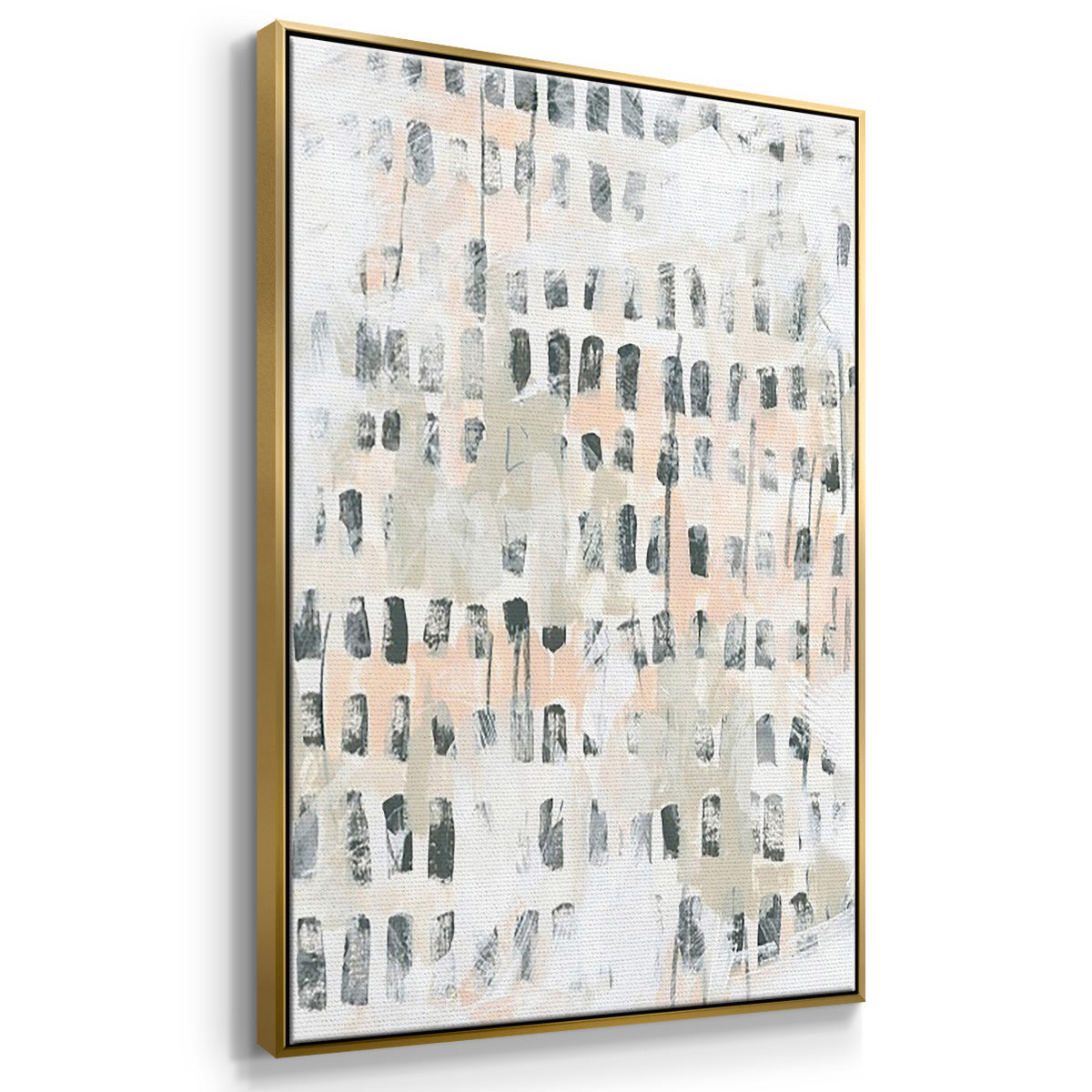 Sand Glyphs I - Floater Framed Canvas Set