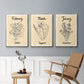 Birth Month I - Floater Framed Canvas Set