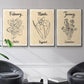 Birth Month I - Floater Framed Canvas Set