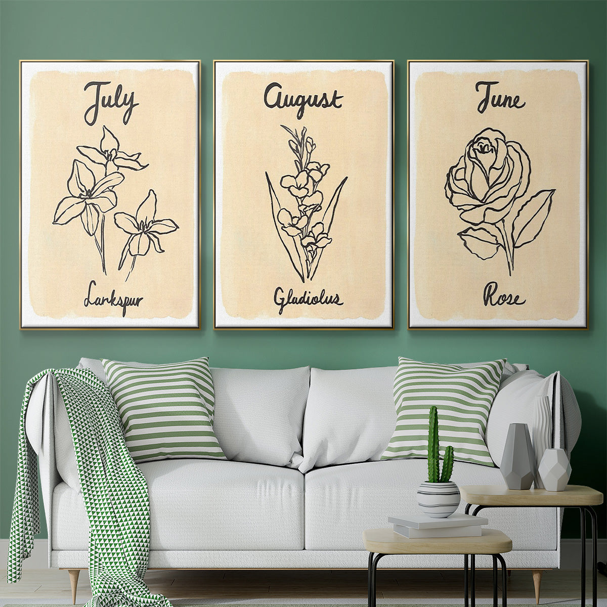 Birth Month VI - Floater Framed Canvas Set
