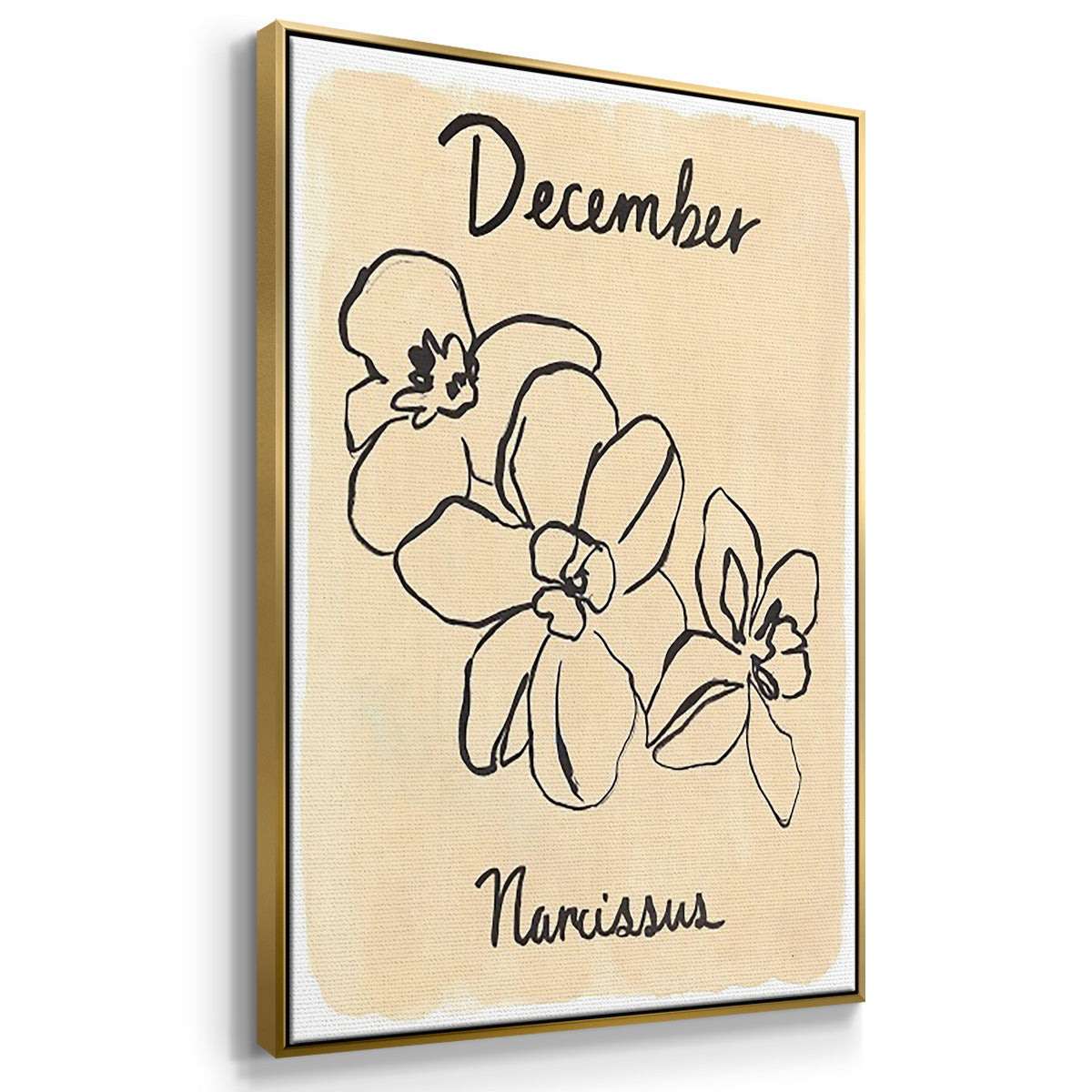 Birth Month X - Floater Framed Canvas Set