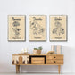 Birth Month X - Floater Framed Canvas Set