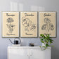 Birth Month X - Floater Framed Canvas Set