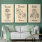 Birth Month X - Floater Framed Canvas Set