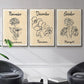 Birth Month X - Floater Framed Canvas Set