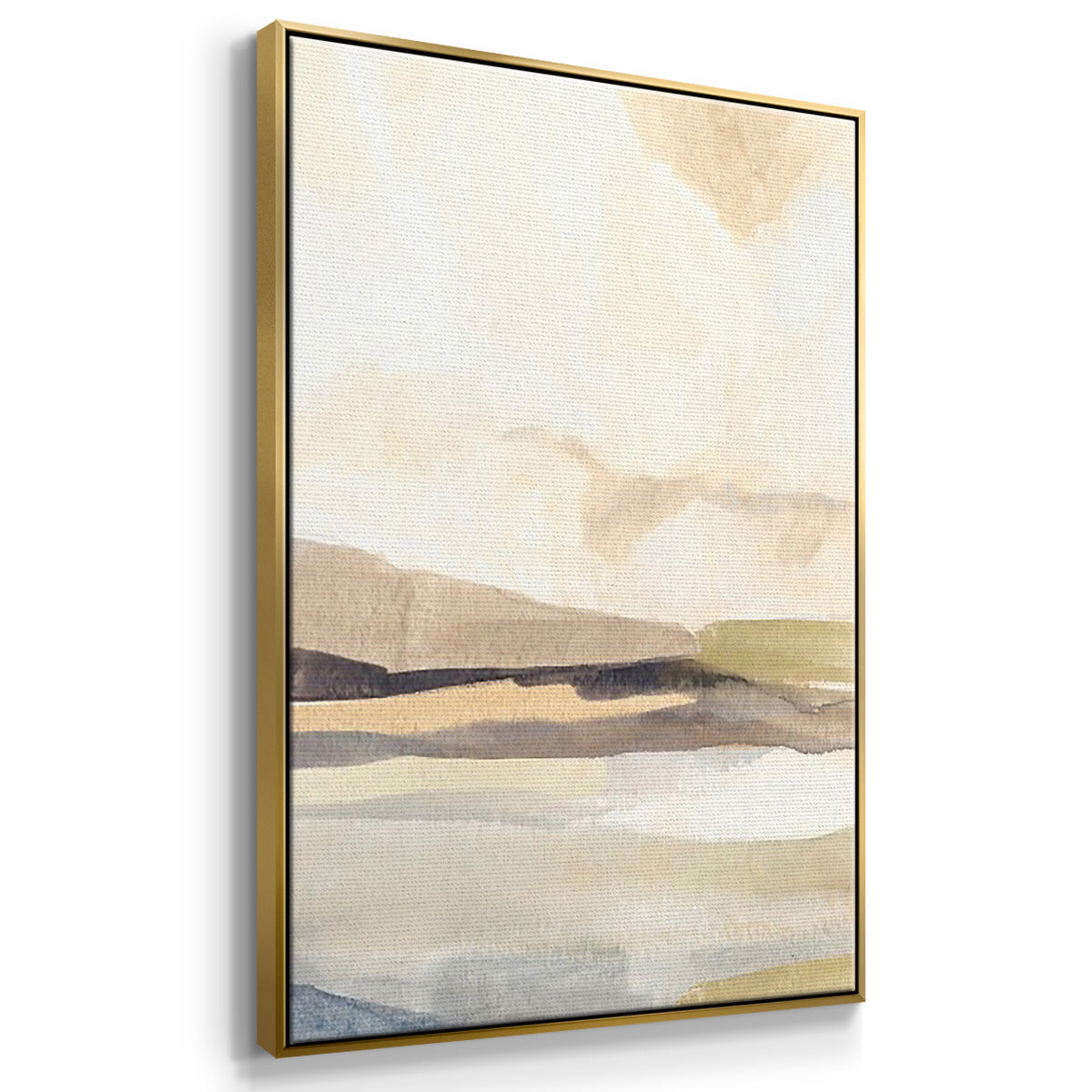 Slate Movement I - Floater Framed Canvas Set