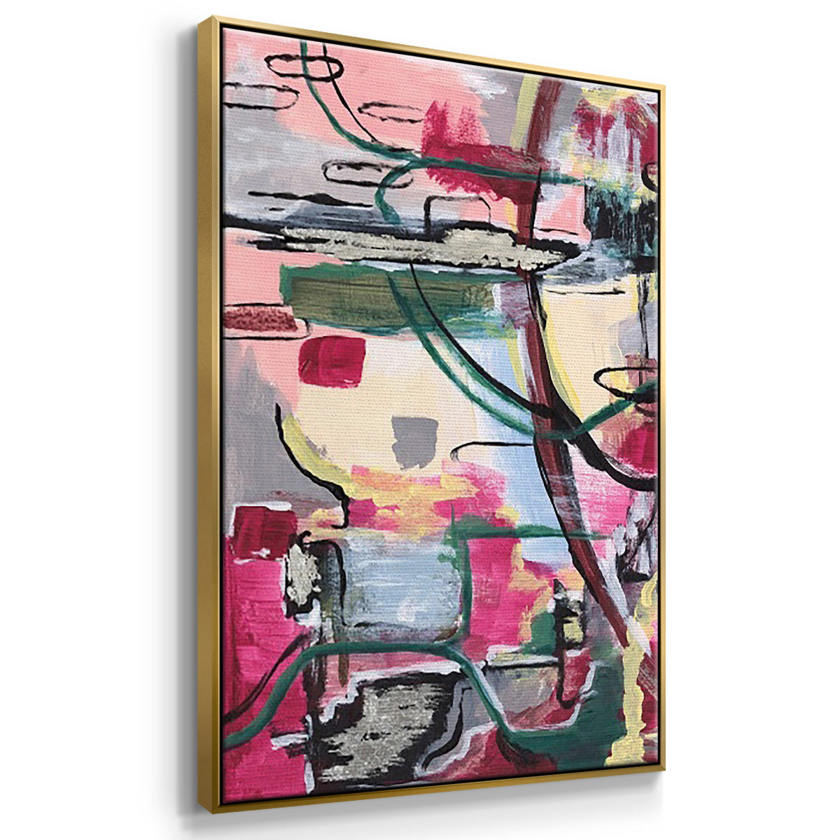 Memory Screen I - Floater Framed Canvas Set