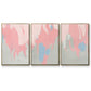 Blushing Abstract I - Floater Framed Canvas Set