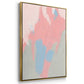 Blushing Abstract I - Floater Framed Canvas Set