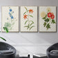 Flowers of the Seasons I - Floater Framed Canvas Set