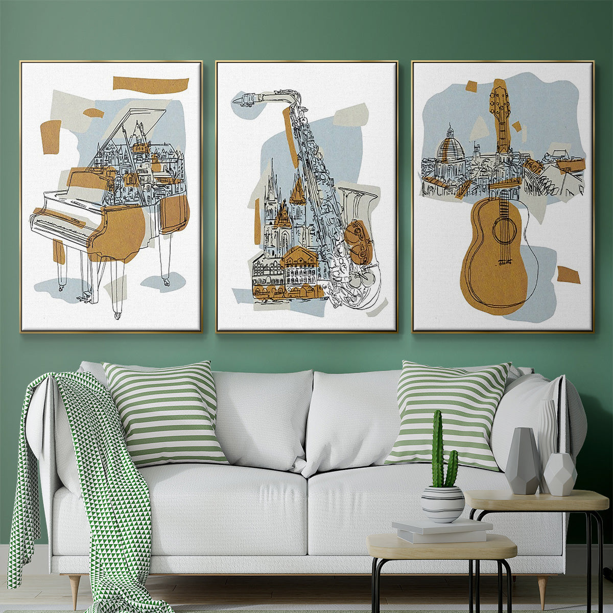 Rehearsal I - Floater Framed Canvas Set