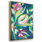 Blue Tropics I - Floater Framed Canvas Set