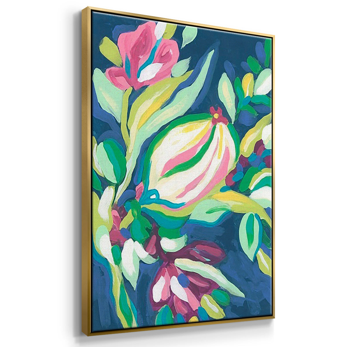 Blue Tropics I - Floater Framed Canvas Set