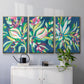 Blue Tropics I - Floater Framed Canvas Set