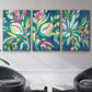 Blue Tropics I - Floater Framed Canvas Set