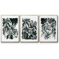 Ink Jungle I - Floater Framed Canvas Set