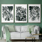 Ink Jungle I - Floater Framed Canvas Set