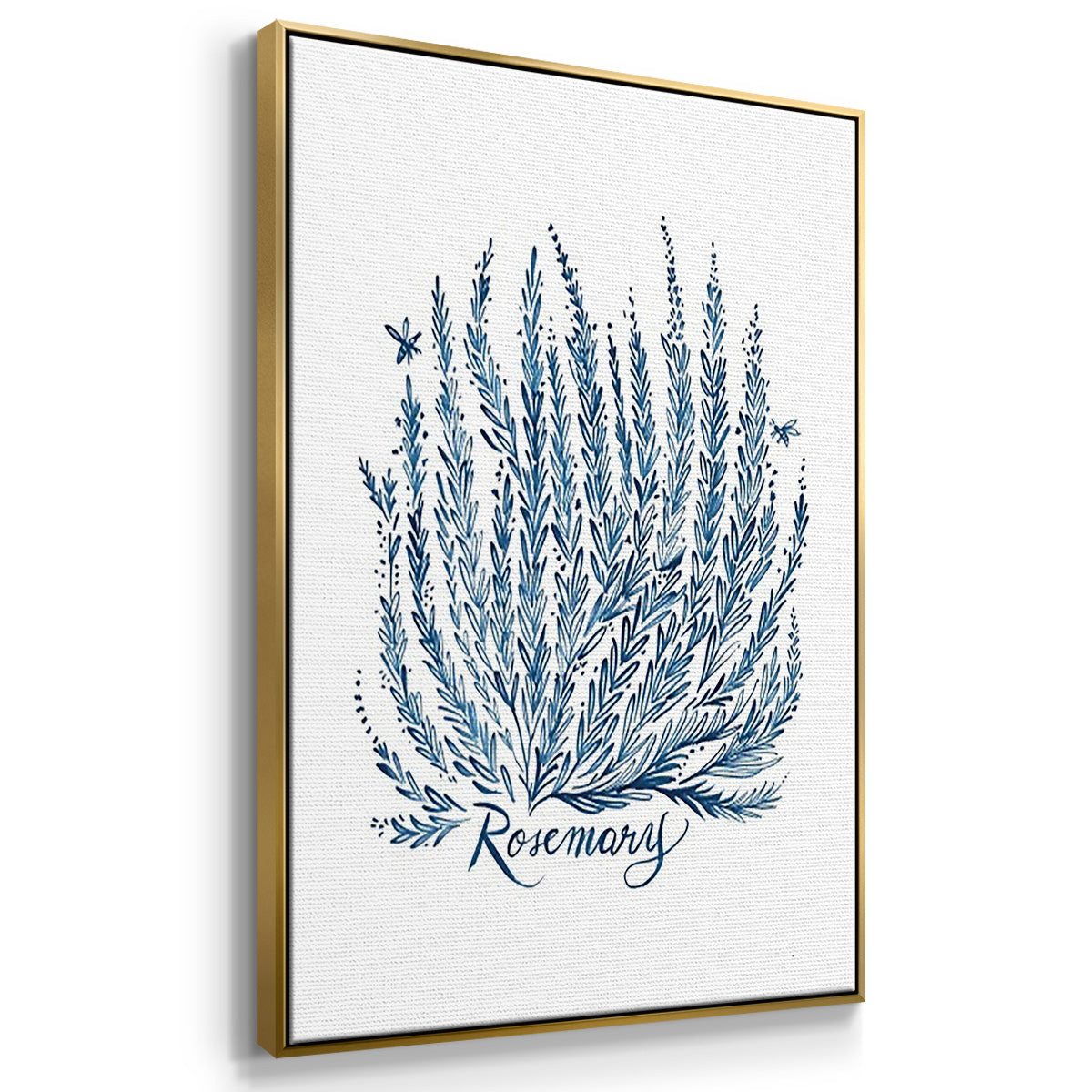 Summer Herb Garden Sketches I - Floater Framed Canvas Set