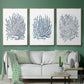 Summer Herb Garden Sketches I - Floater Framed Canvas Set