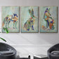 Fantastic Florals Fox, Sitting - Floater Framed Canvas Set