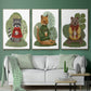 Hot Chocolate Bear - Floater Framed Canvas Set