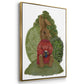 Latte Moose in Sweater - Floater Framed Canvas Set