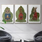 Latte Moose in Sweater - Floater Framed Canvas Set