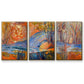 Cadmium Winter Solstice I - Floater Framed Canvas Set
