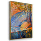 Cadmium Winter Solstice I - Floater Framed Canvas Set