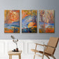 Cadmium Winter Solstice I - Floater Framed Canvas Set