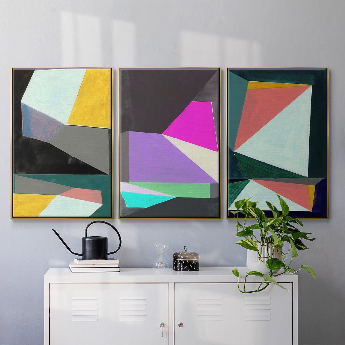 Chop I - Floater Framed Canvas Set